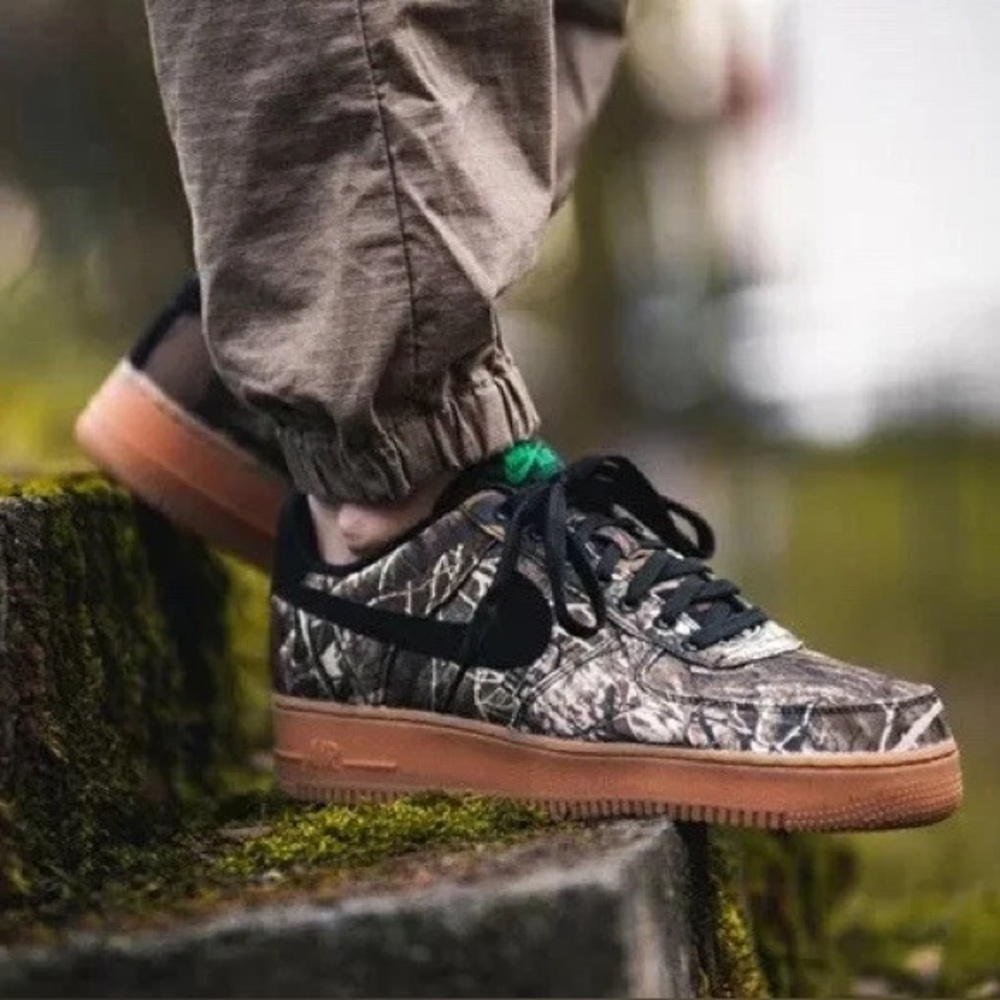 Realtree x Nike Air Force 1 Low Tan Camo 2018 Men’s Shoes Sneakers Size 13